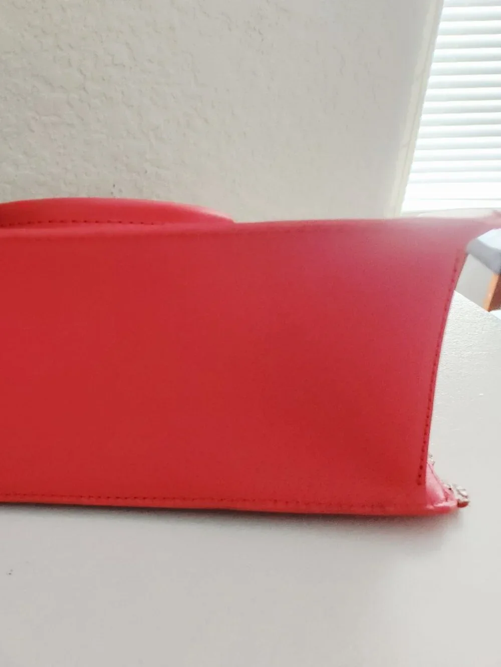 New Kate Spade NY Scallop Coral Leather Satchel Tote Purse - Picture 8 of 12